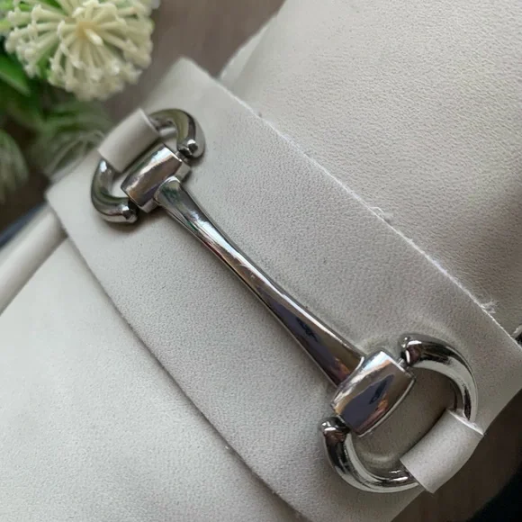 Call It Spring Cream Loafers with Silver Buckle - Picture 8 of 16